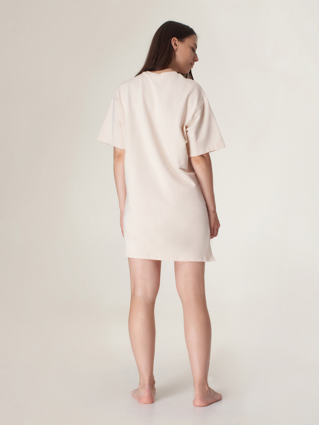 Ночная рубашка Brabrabra модель HOM2110111_sand Фото