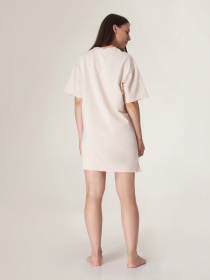 Ночная рубашка Brabrabra модель HOM2110111_sand Фото