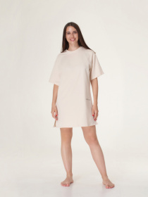 Нічна сорочка Brabrabra модель HOM2110111_sand Нічна сорочка Brabrabra модель HOM2110111_sand Фото