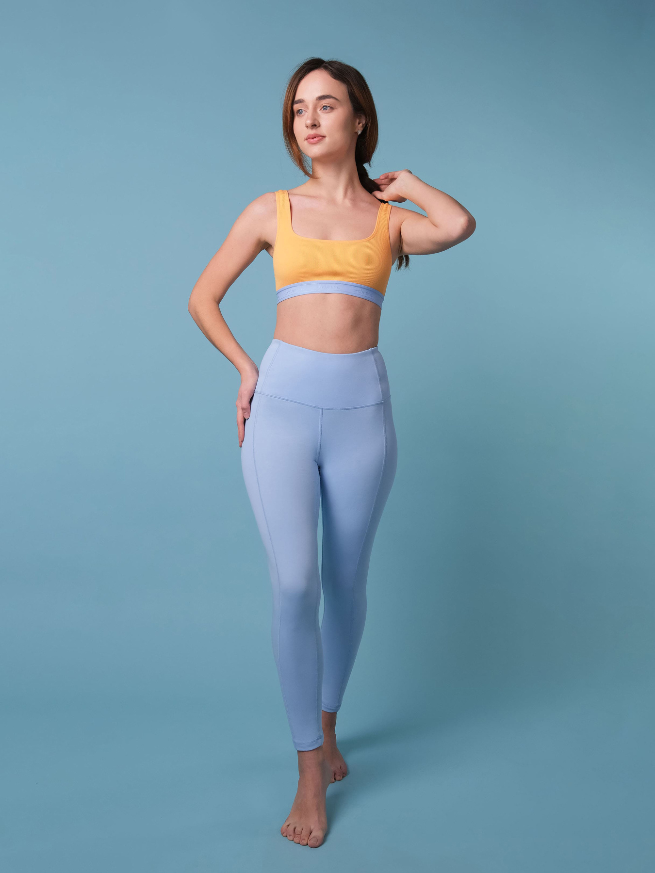 Леггинсы спортивные Brabrabra модель HOM2213050_blue Фото