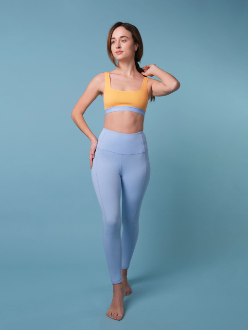 Леггинсы спортивные Brabrabra модель HOM2213050_blue Фото