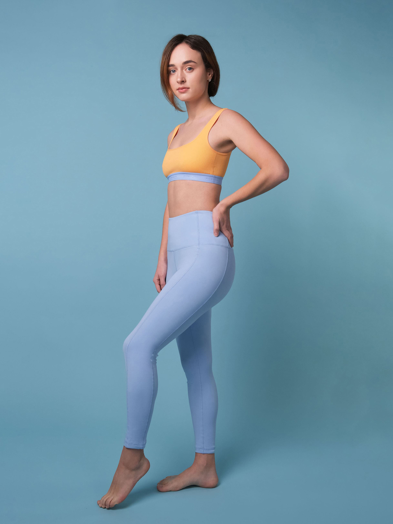 Спортивные леггинсы Brabrabra модель HOM2213050_blue Фото