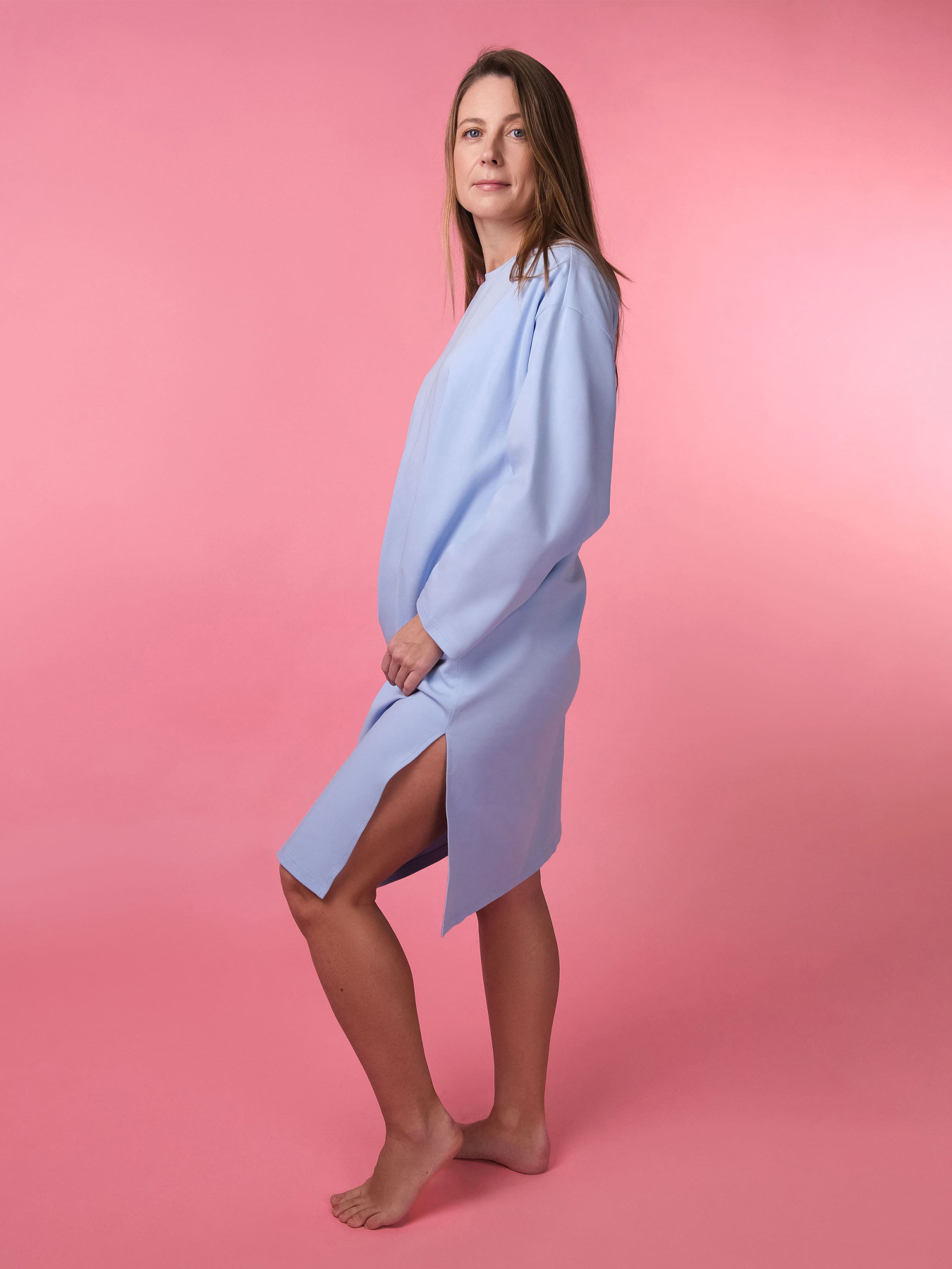 Нічна сорочка Brabrabra модель HOM2213111_blue Фото