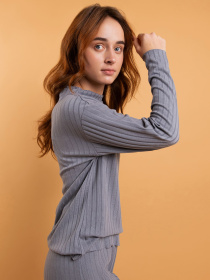 Верх пижамы Brabrabra модель HOM2216002_gray Верх пижамы Brabrabra модель HOM2216002_gray Фото