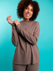 Верх пижамы Brabrabra модель HOM2216002_chocolate Верх пижамы Brabrabra модель HOM2216002_chocolate Фото