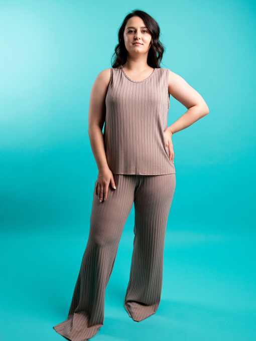 Штаны для дома Brabrabra модель HOM2216010_Mokko Фото