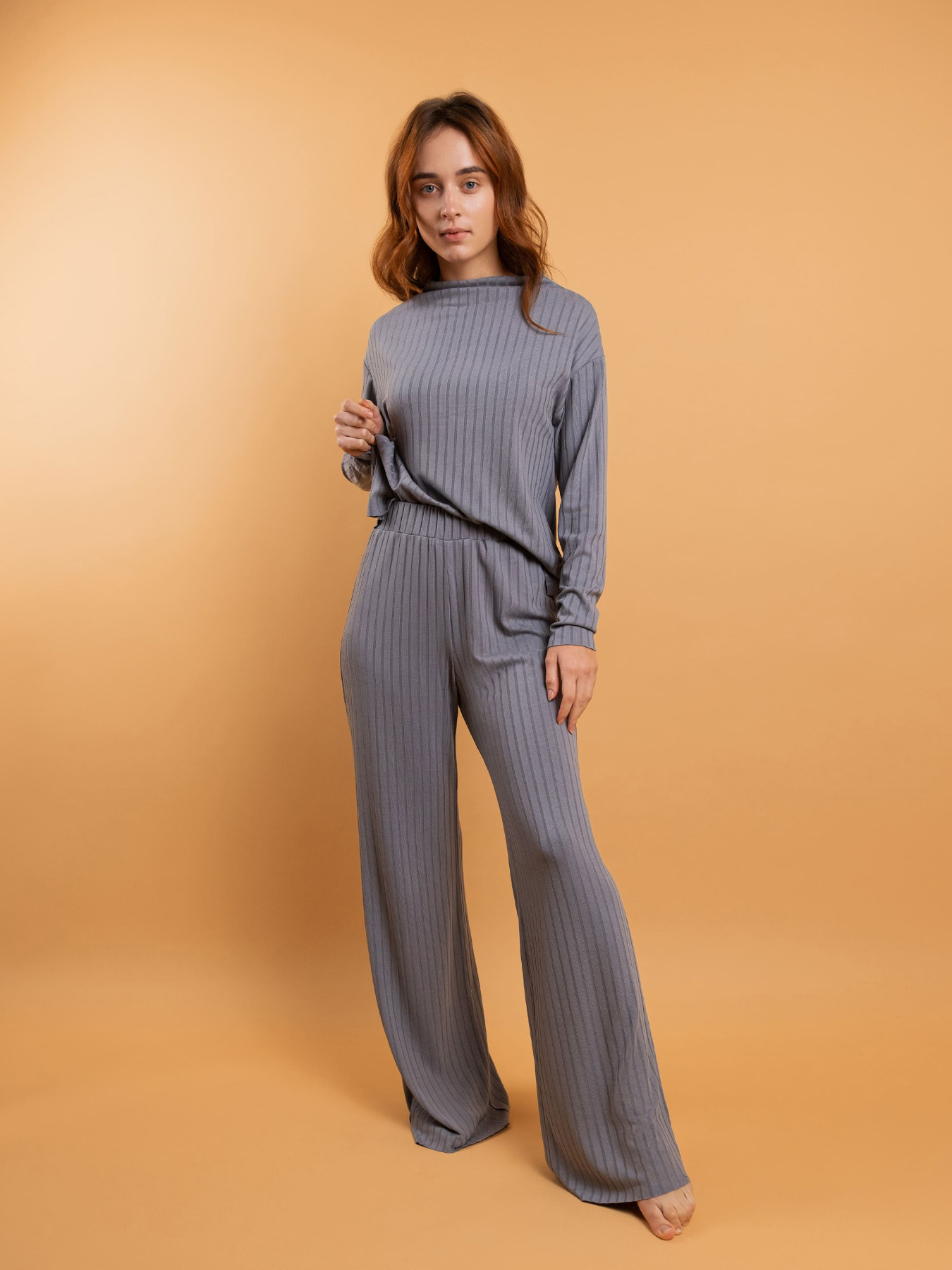 Штаны для дома Brabrabra модель HOM2216010_gray Штаны для дома Brabrabra модель HOM2216010_gray Фото