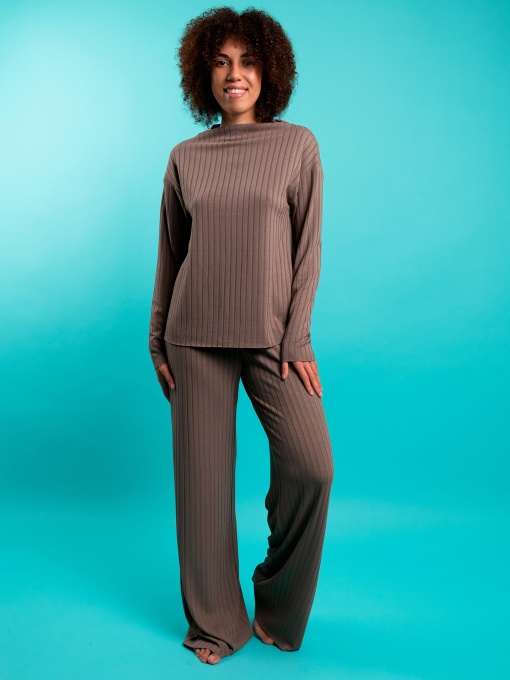 Штаны для дома Brabrabra модель HOM2216010_chocolate Фото