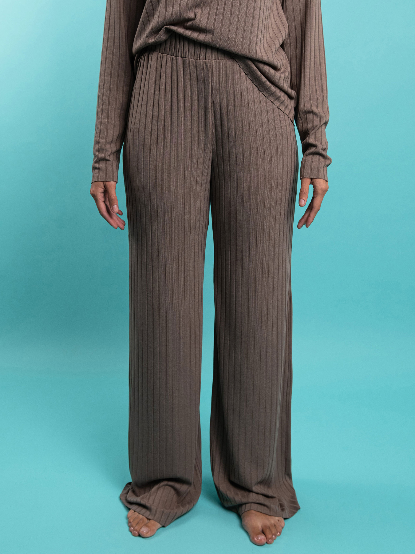 Штани для дому Brabrabra модель HOM2216010_chocolate Фото