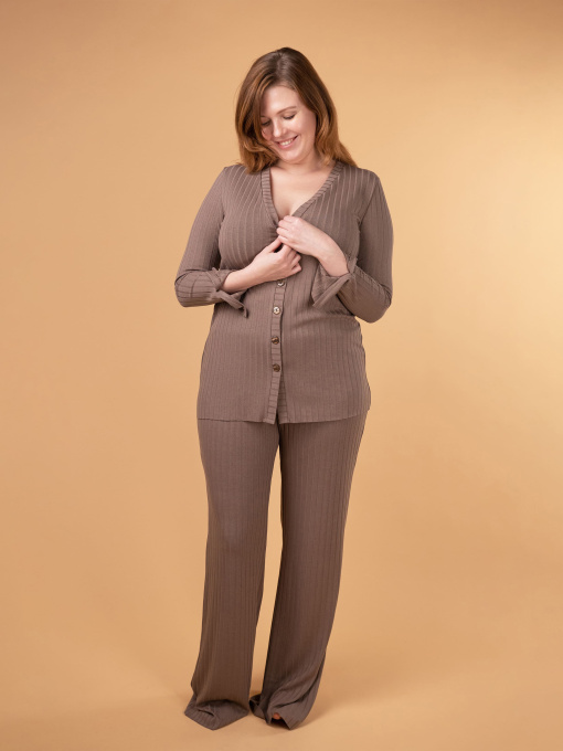 Верх пижамы Brabrabra модель HOM2216069_chocolate Фото