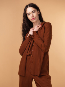 Верх пижамы Brabrabra модель HOM2217069_Walnut Фото