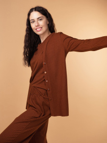 Верх пижамы Brabrabra модель HOM2217069_Walnut Верх пижамы Brabrabra модель HOM2217069_Walnut Фото