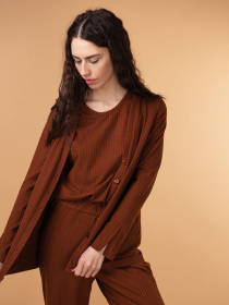 Верх пижамы Brabrabra модель HOM2217069_Walnut Верх пижамы Brabrabra модель HOM2217069_Walnut Фото