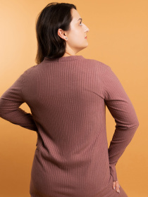 Верх пижамы Brabrabra модель HOM2217069_Coffee Фото