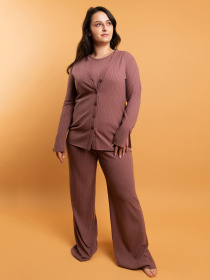 Верх піжами Brabrabra модель HOM2217069_Coffee Фото