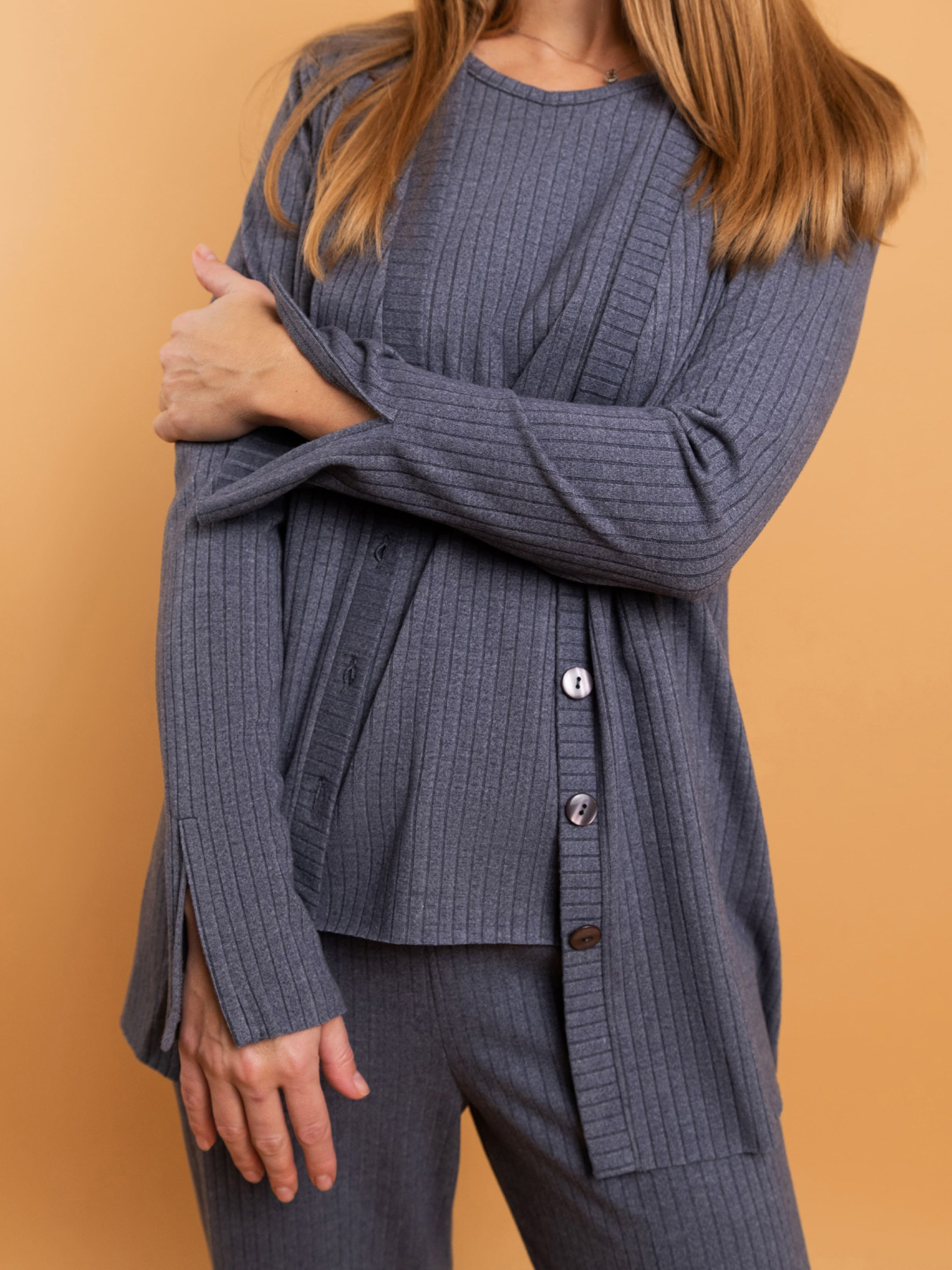 Верх пижамы Brabrabra модель HOM2217069_Gray-melange Фото