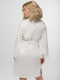 Халат Brabrabra модель SLZ23405001_vanilla Халат Brabrabra модель SLZ23405001_vanilla Фото