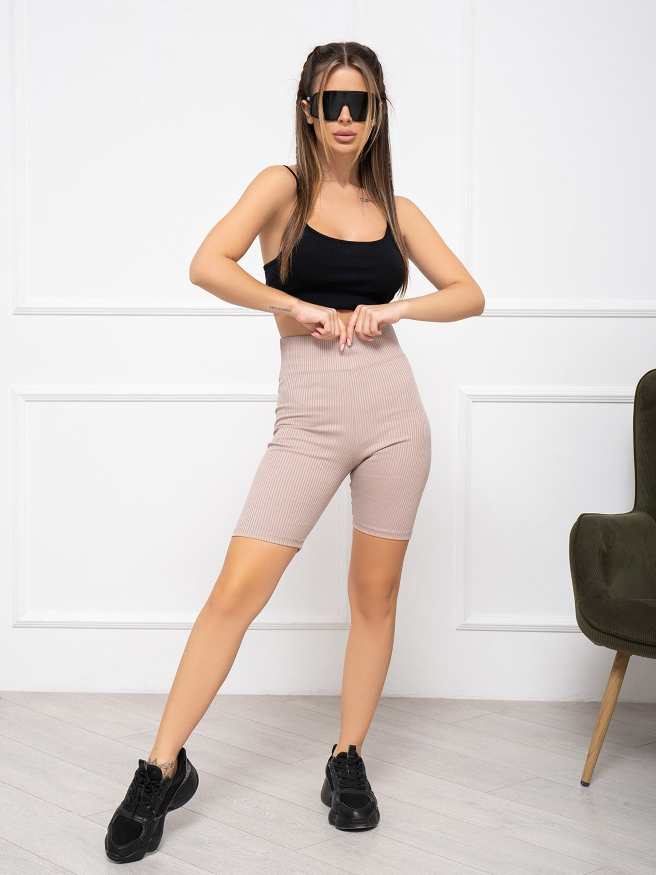 Велосипедки ISSA Plus модель 7772_beige Велосипедки ISSA Plus модель 7772_beige Фото