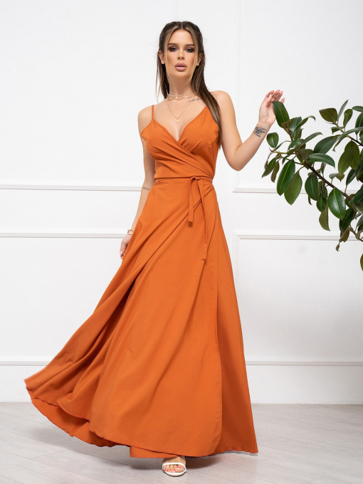 Сарафан ISSA Plus модель 11745_terracotta Фото