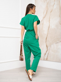 Повседневный костюм ISSA Plus модель 11933_green Повседневный костюм ISSA Plus модель 11933_green Фото