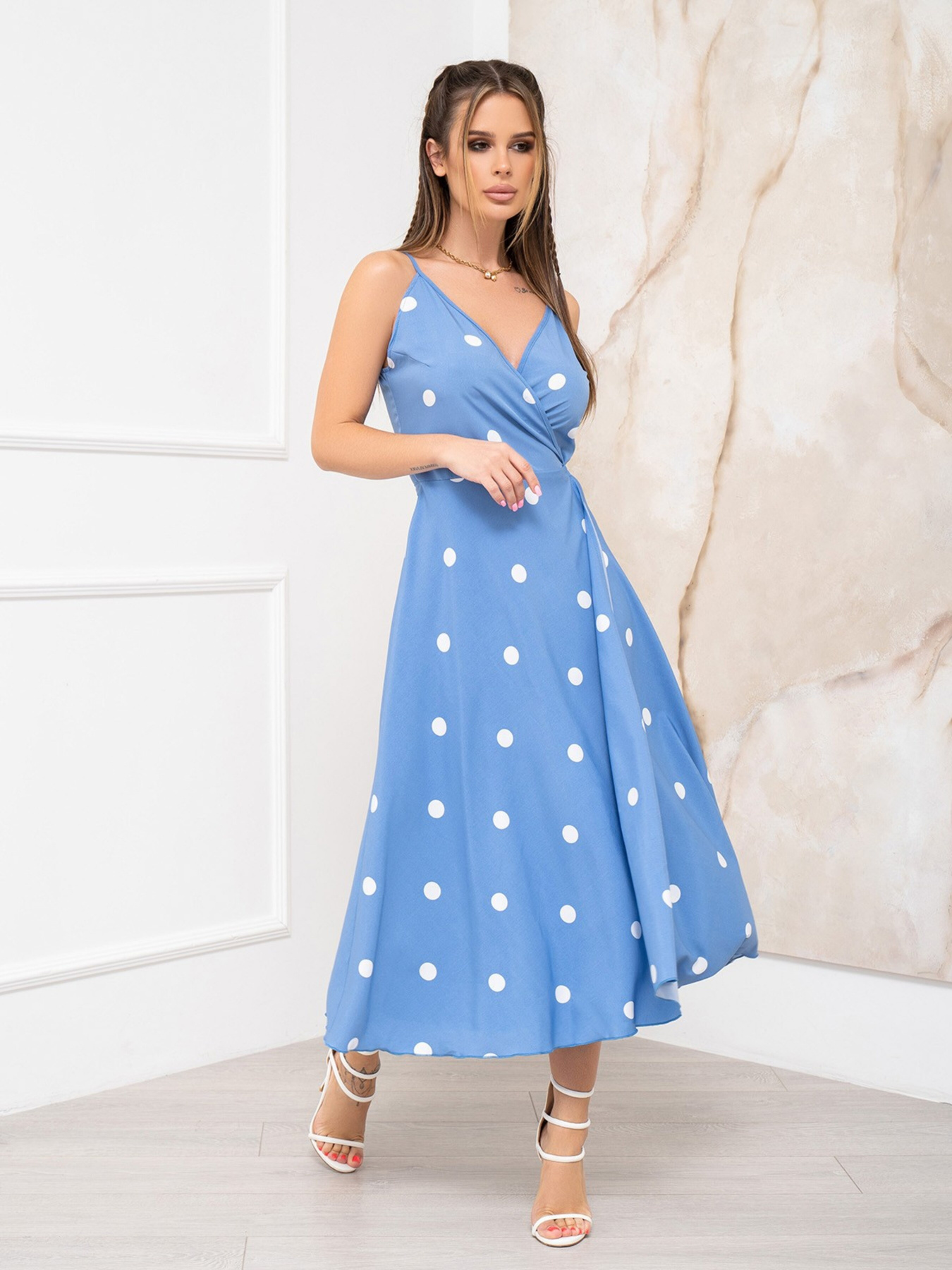 Сарафан ISSA Plus модель 13031_blue Фото