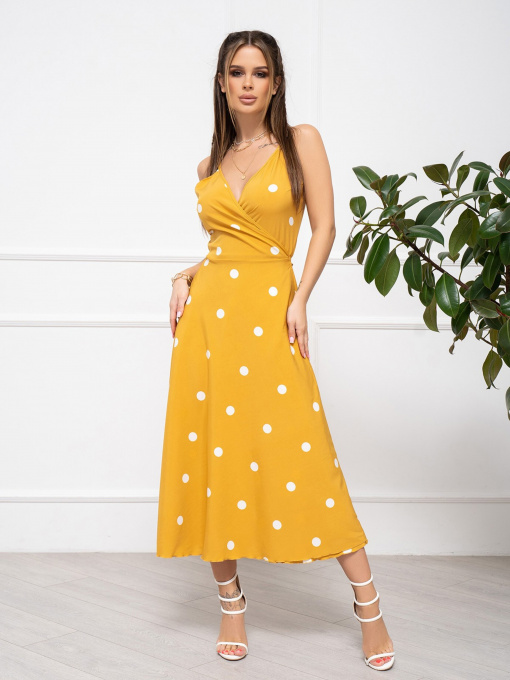 Сарафан ISSA Plus модель 13031_mustard Фото