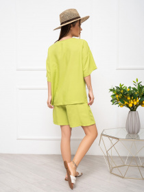 Костюм ISSA Plus модель 13437_olive Фото