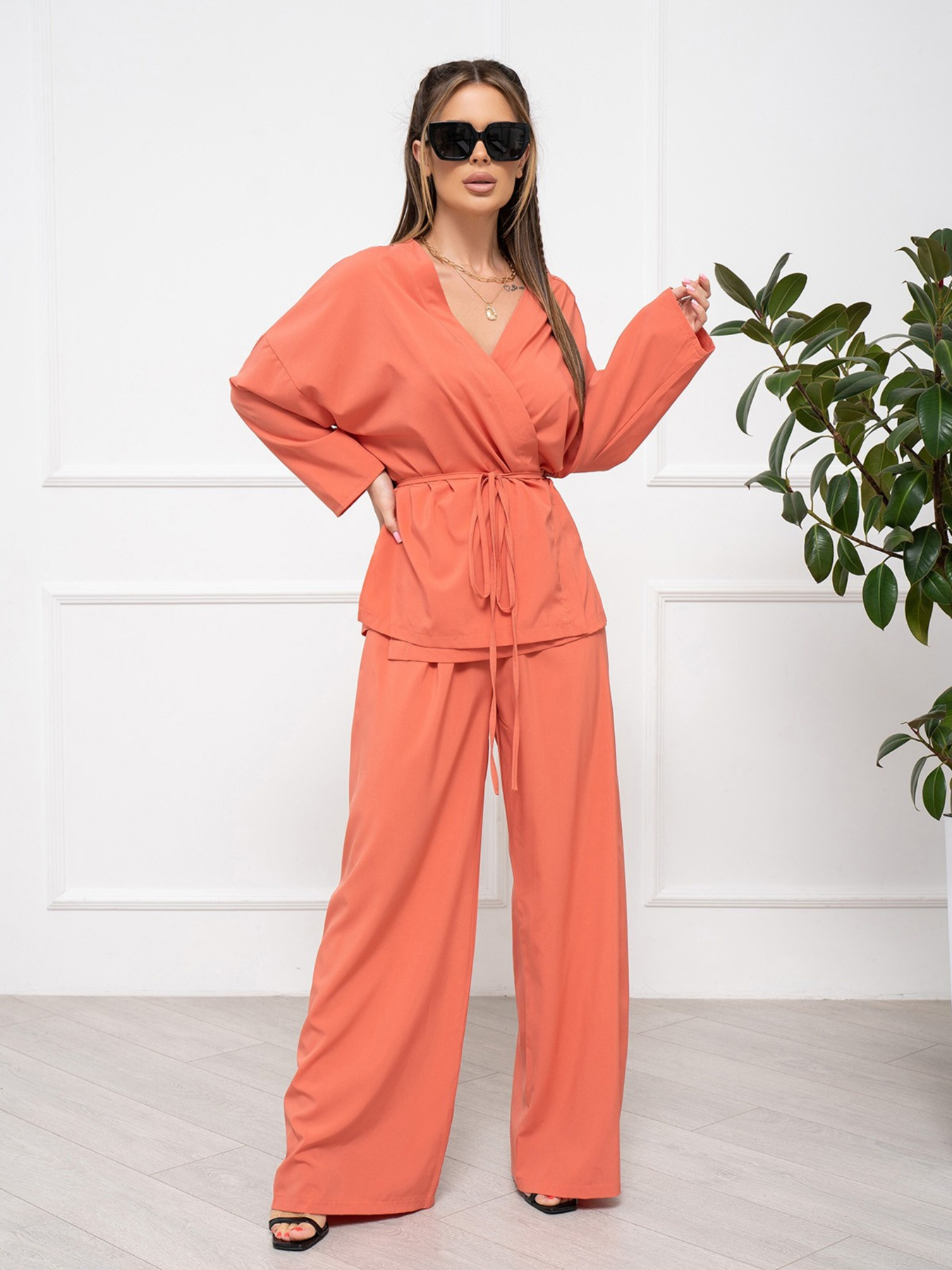 Костюм ISSA Plus модель 13452_terracotta Фото