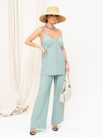 Костюм ISSA Plus модель 13896_olive Фото