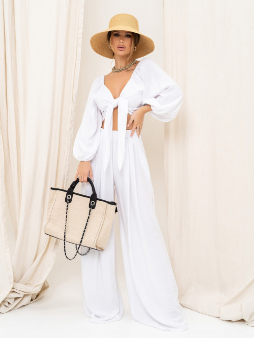 Повседневный костюм ISSA Plus модель 13902_white Фото