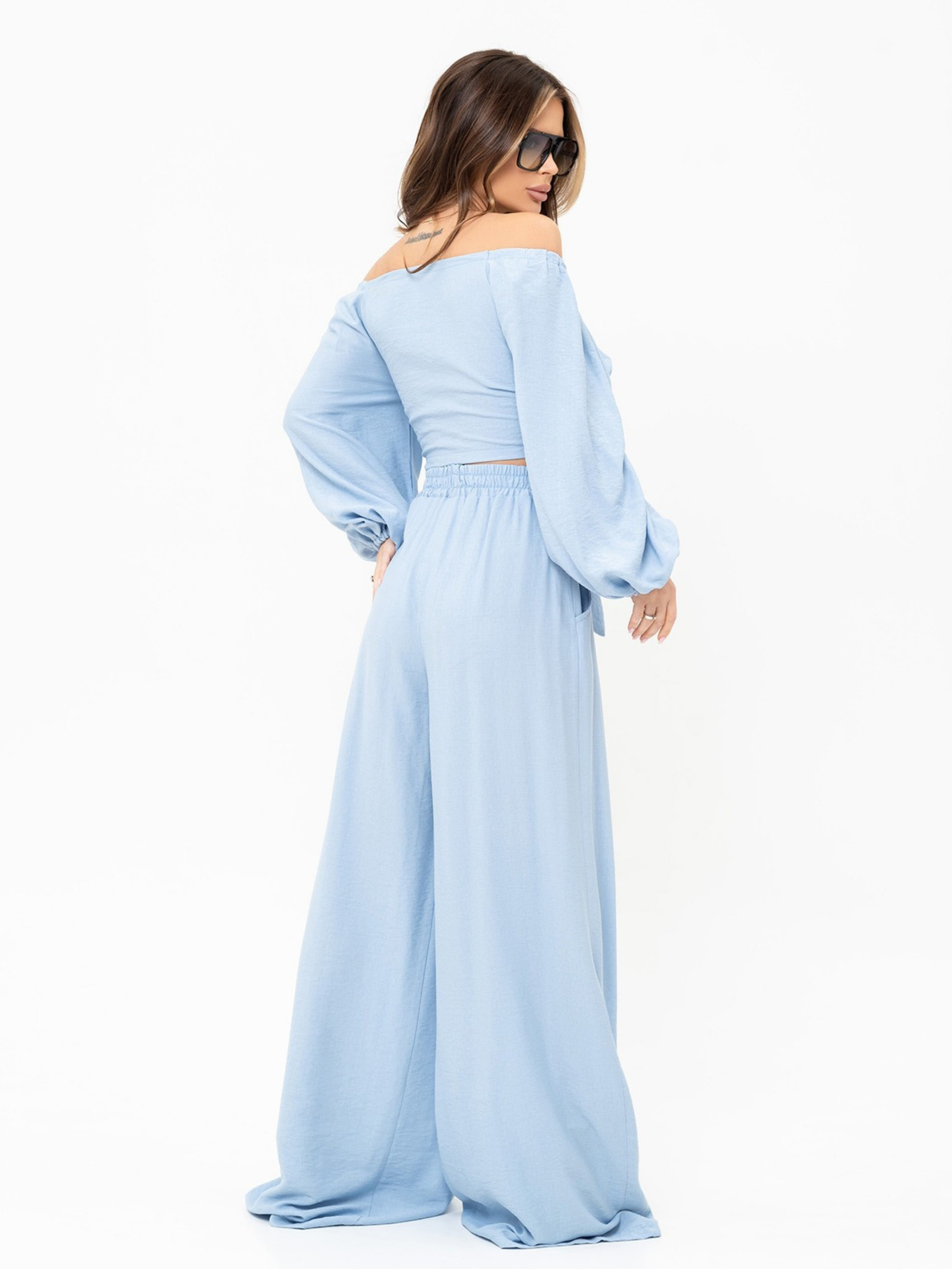 Повседневный костюм ISSA Plus модель 13902_blue Фото