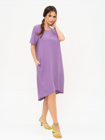 Платье мини ISSA Plus модель 13908_lilac Платье мини ISSA Plus модель 13908_lilac Фото