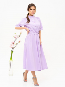 Сукня міді ISSA Plus модель 13909_lilac Фото