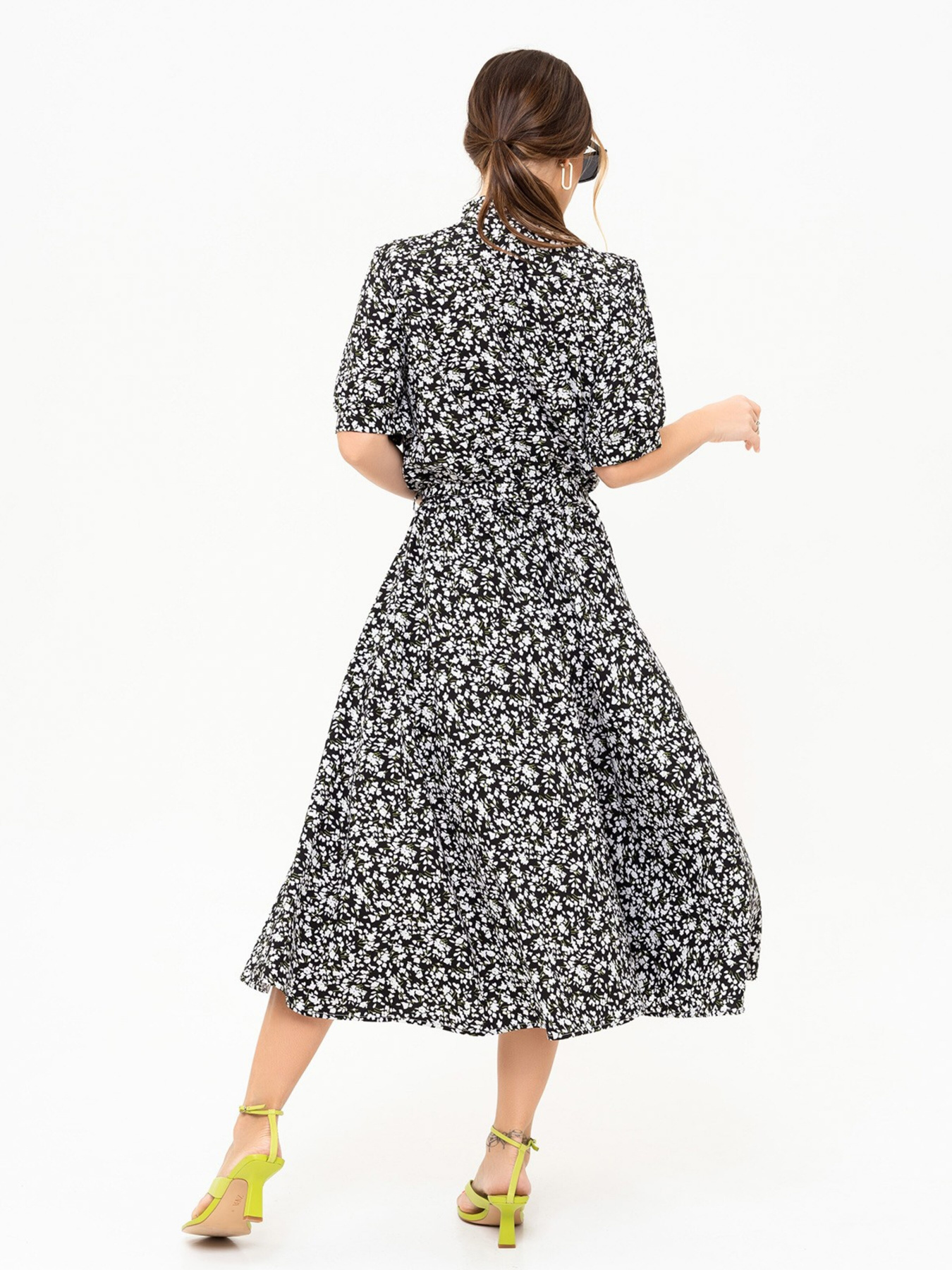 Платье миди ISSA Plus модель 13910_black Фото