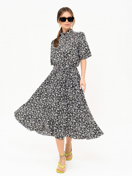 Сукня міді ISSA Plus модель 13910_black Фото