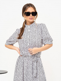 Платье миди ISSA Plus модель 13912_white Фото