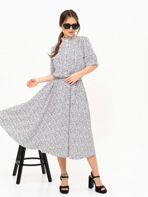 Платье миди ISSA Plus модель 13912_white Фото