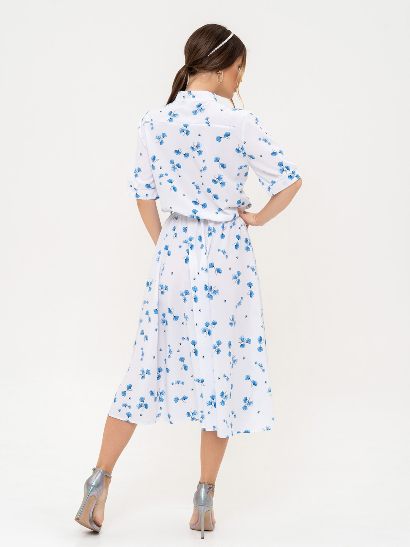 Сукня міді ISSA Plus модель 13913_white Фото