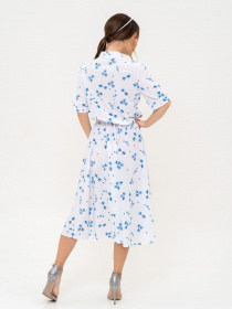 Сукня міді ISSA Plus модель 13913_white Фото