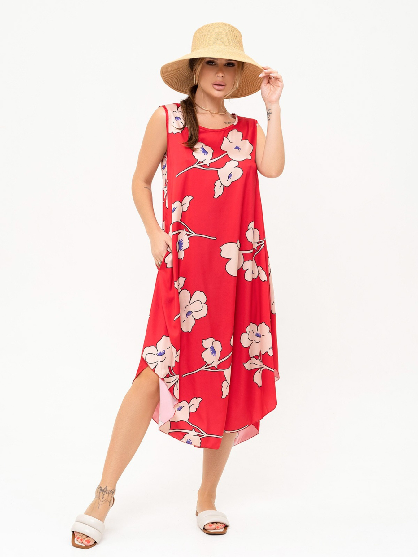 Сарафан ISSA Plus модель 13915_red Фото