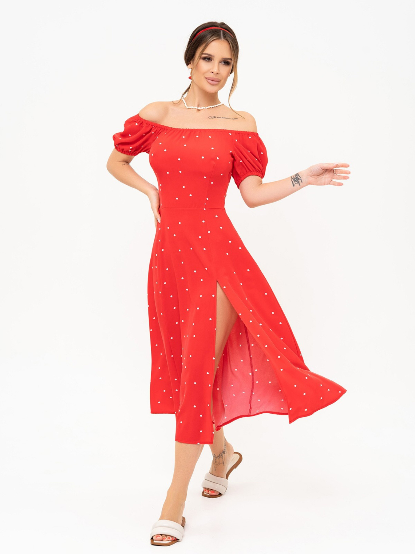 Сукня максі ISSA Plus модель 13919_red Фото