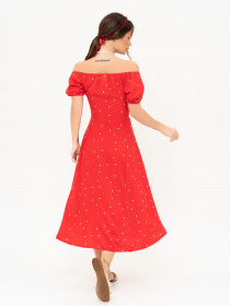 Сукня максі ISSA Plus модель 13919_red Фото