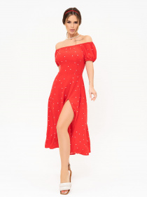 Сукня максі ISSA Plus модель 13919_red Фото