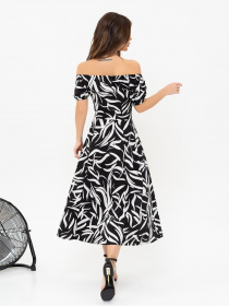 Платье макси ISSA Plus модель 13920_black Фото