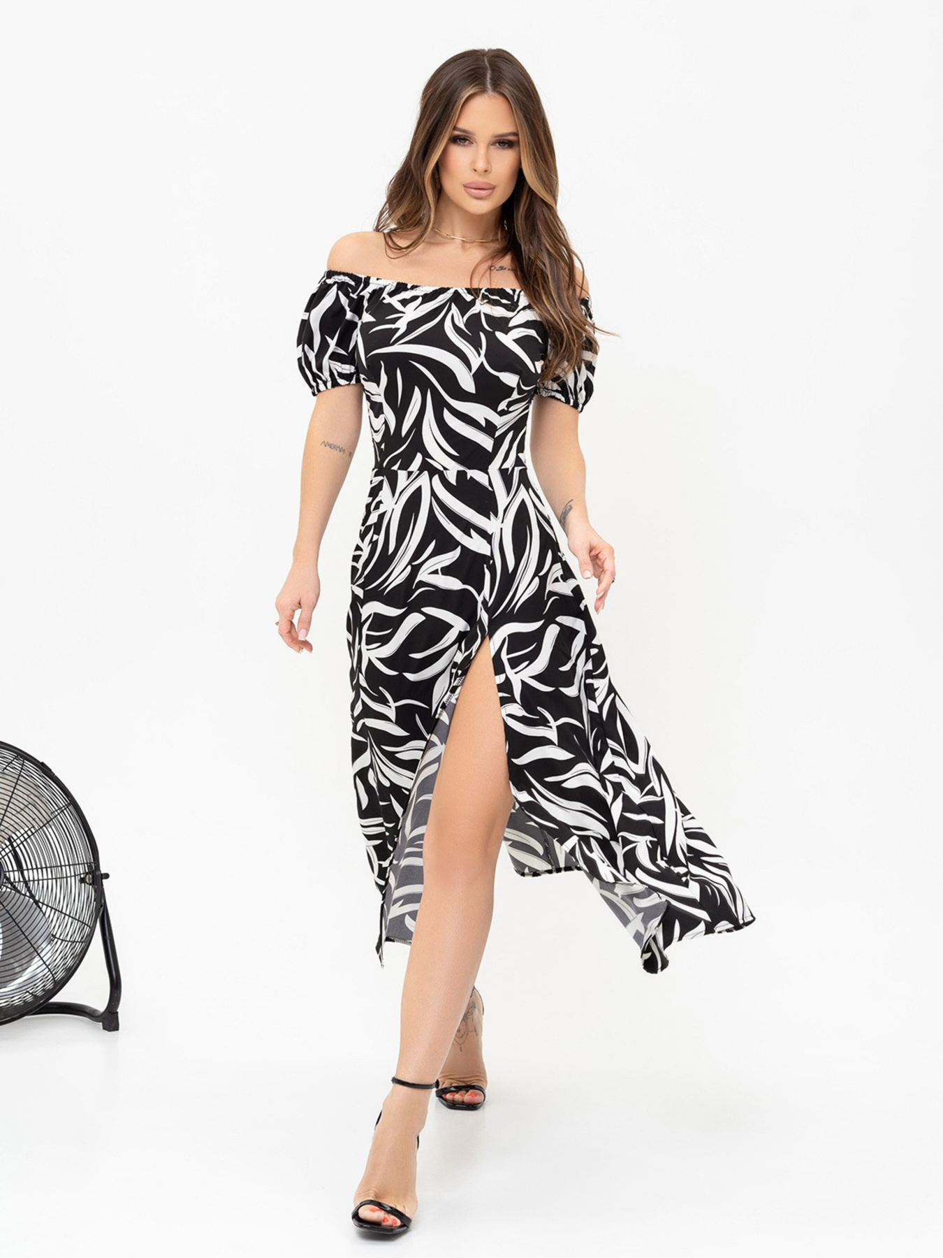 Сукня максі ISSA Plus модель 13920_black Фото