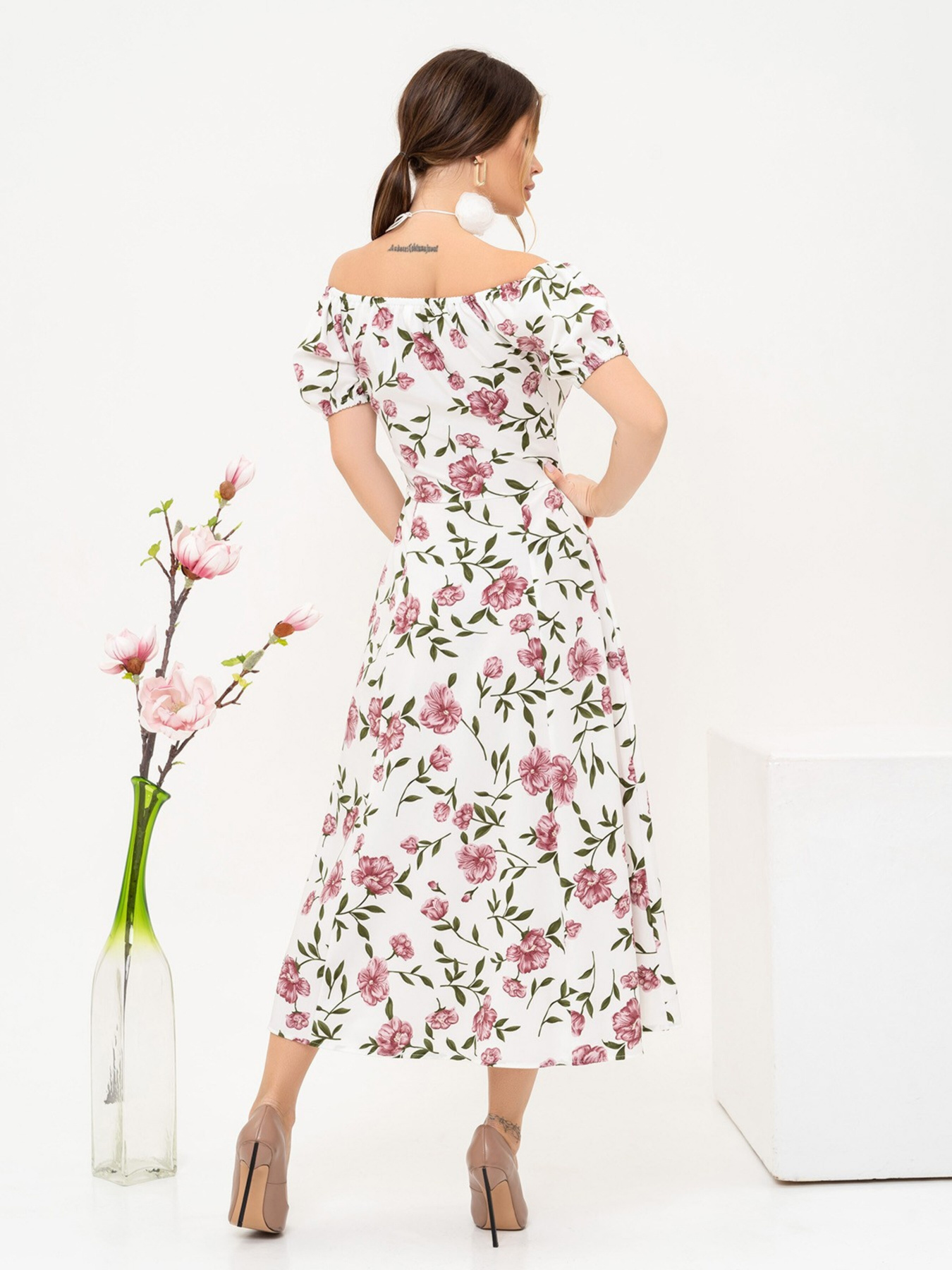 Сукня максі ISSA Plus модель 13921_white Фото