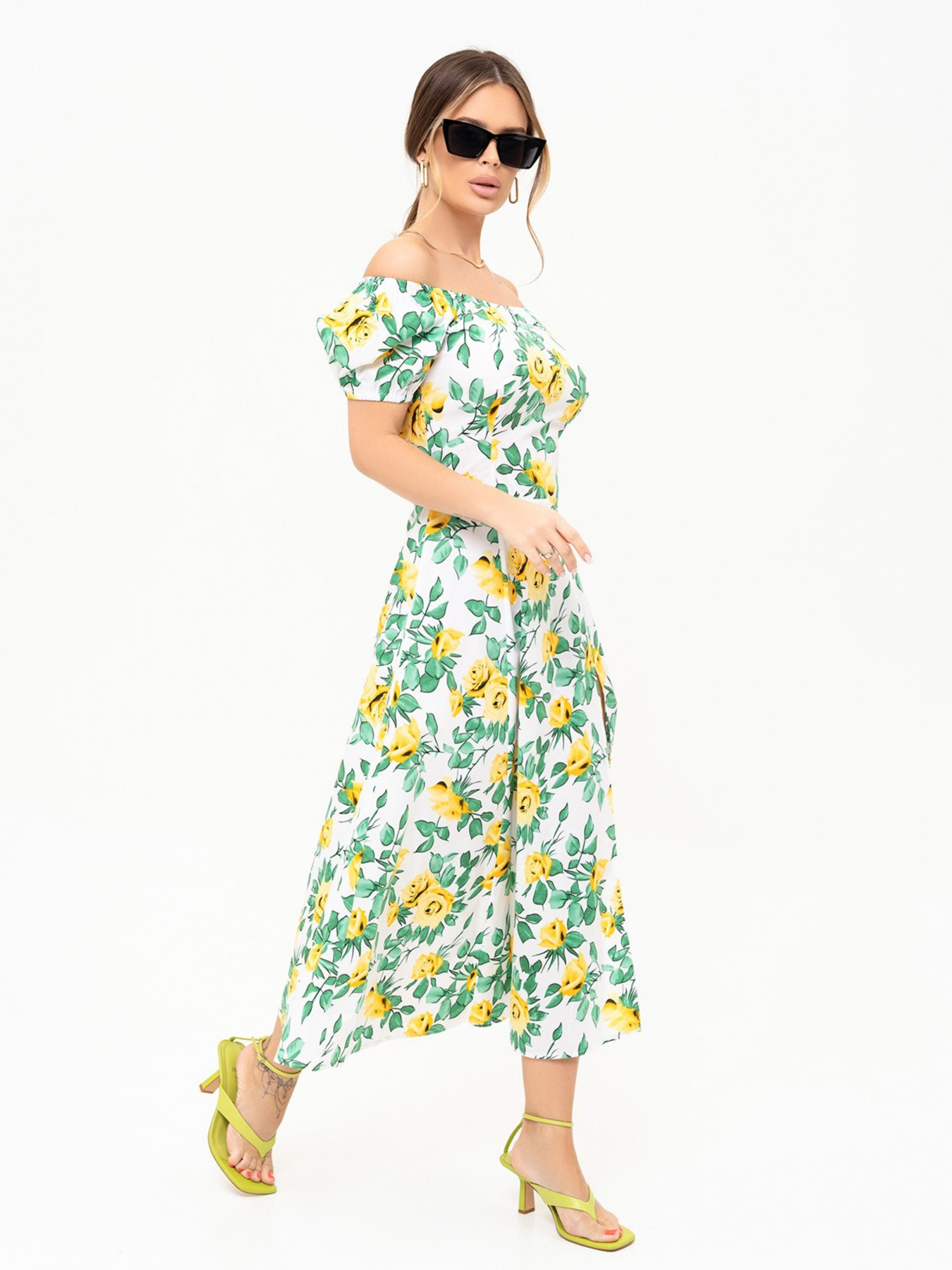 Платье макси ISSA Plus модель 13924_white Фото