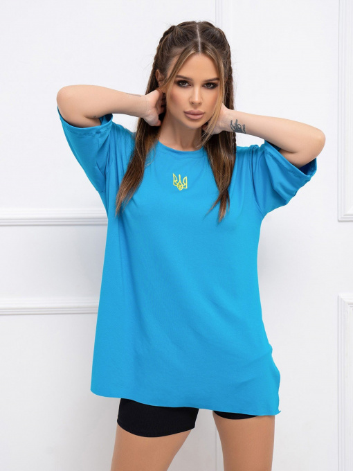 Футболка ISSA Plus модель 13930_blue Фото