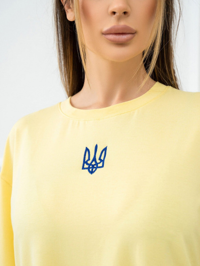 Футболка ISSA Plus модель 13930_yellow — фото 4 - INTERTOP