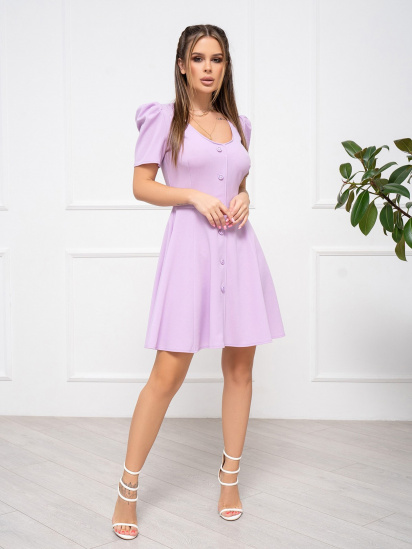 Сукня міні ISSA Plus модель 13932_lilac - фото